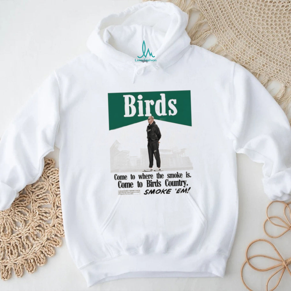 Birds Country Coach Smoke Vintage Style Football T Shirt