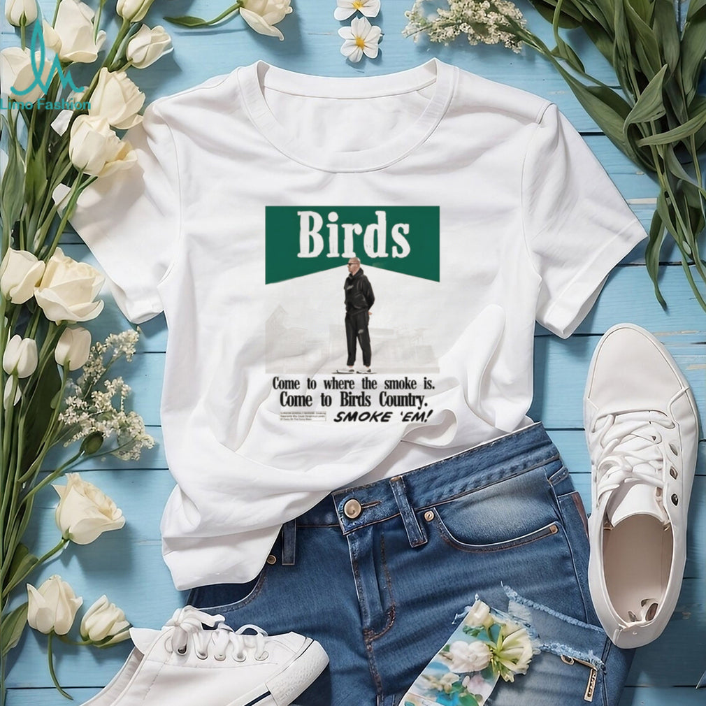 Birds Country Coach Smoke Vintage Style Football T Shirt