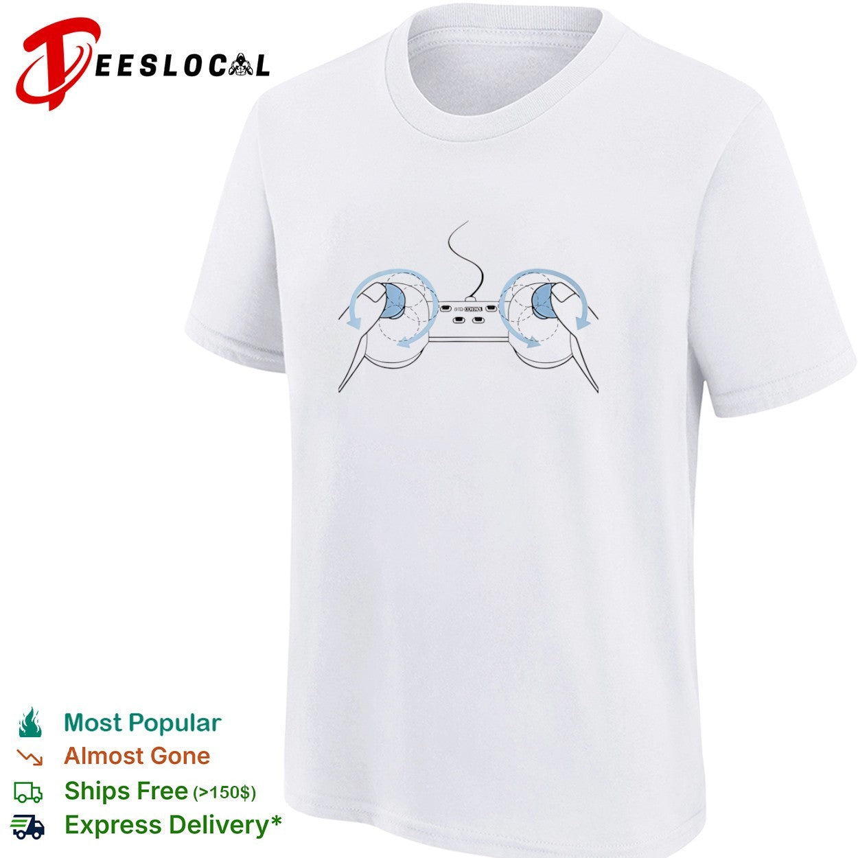 Bitch Control Gaming Controller Joystick Rotation Gamer Shirt