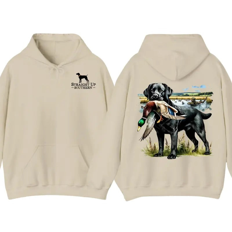 Black Lab Menswear Casual Hoodie Shirt