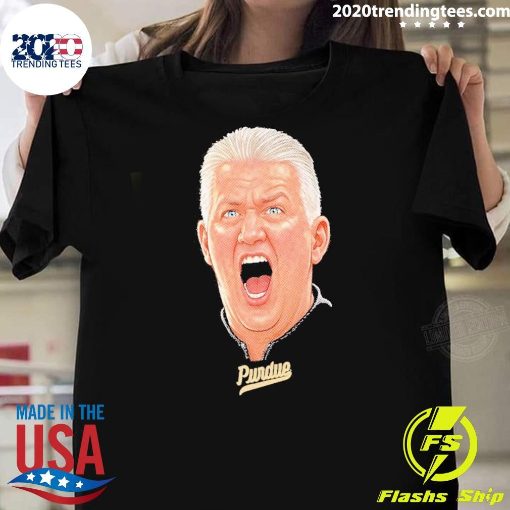 Black Matt Painter Big Head Coach Painter Purdue Boilermakers Shirt