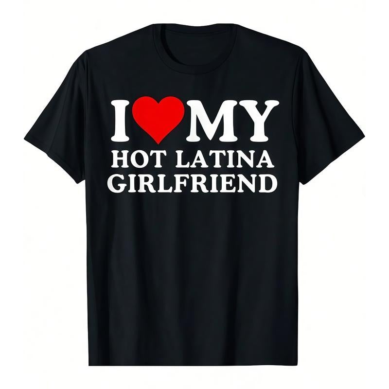 Black T-Shirt with Romantic Message in Contrasting White Letters and Heart Symbol Hoodie, Sweatshirt | PodTeesHub.com