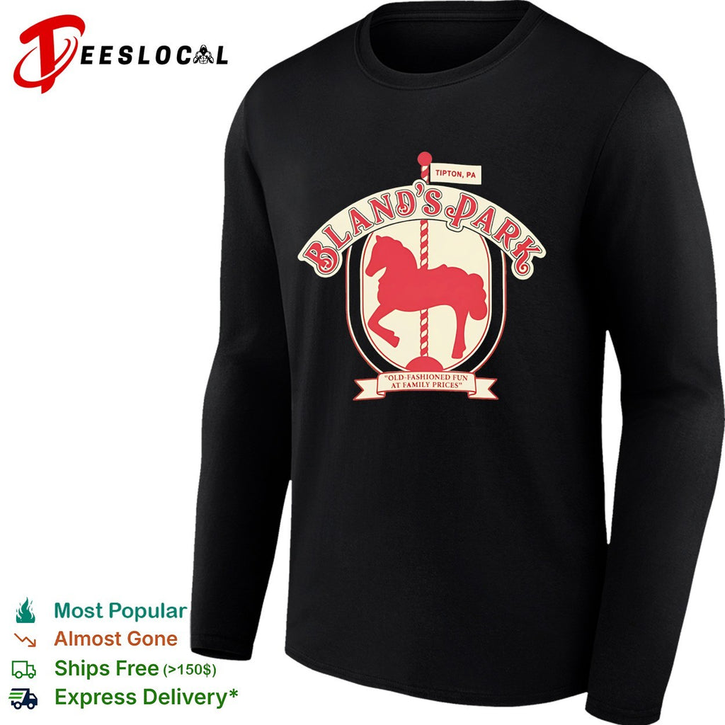 Bland’s Park Tipton PA carousel horse old fashioned fun shirt