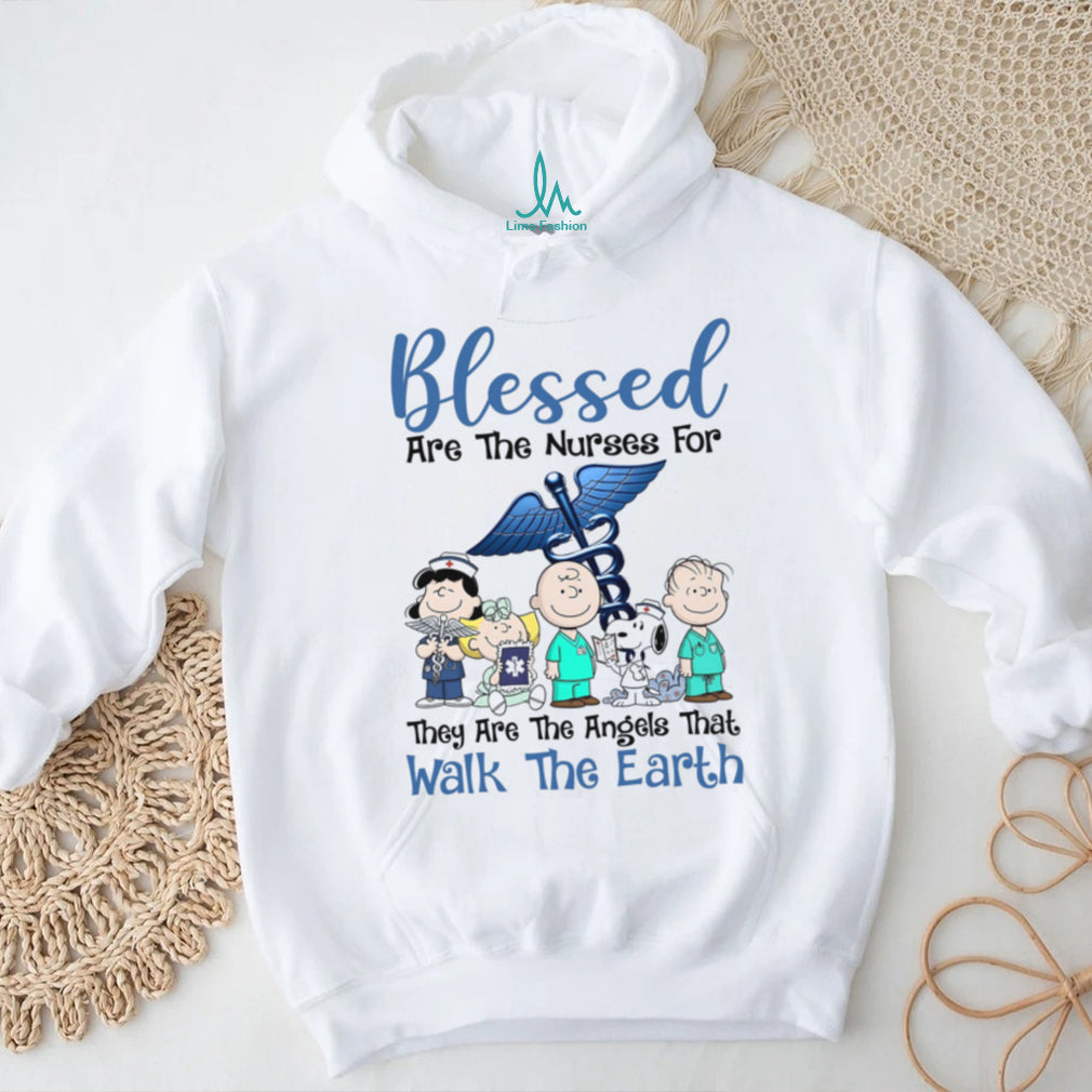 Blessed Are The Nurses Angels Walking On Earth Faith Shirt