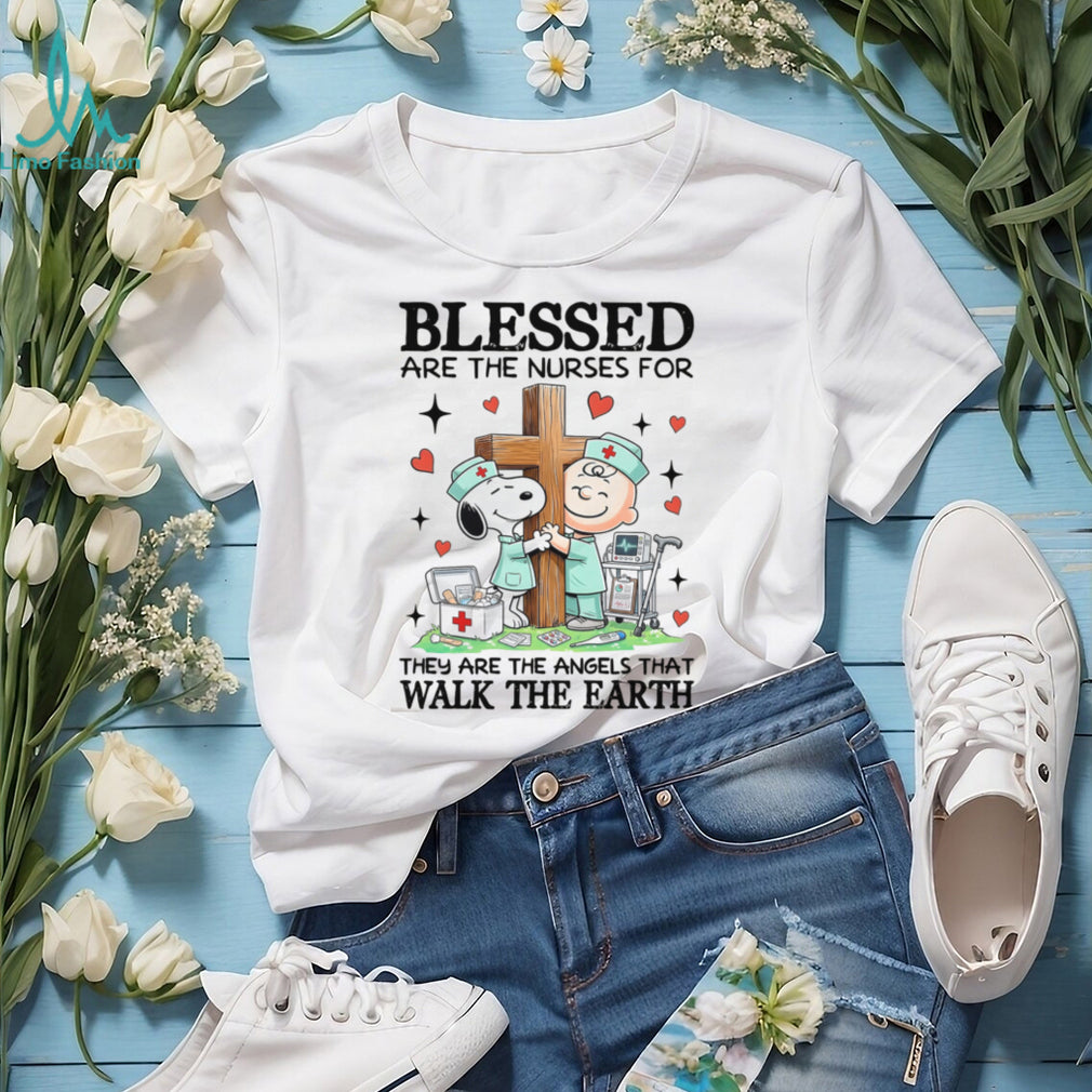 Blessed Nurse Angel Heartbeat Christian Medical Faith Shirt