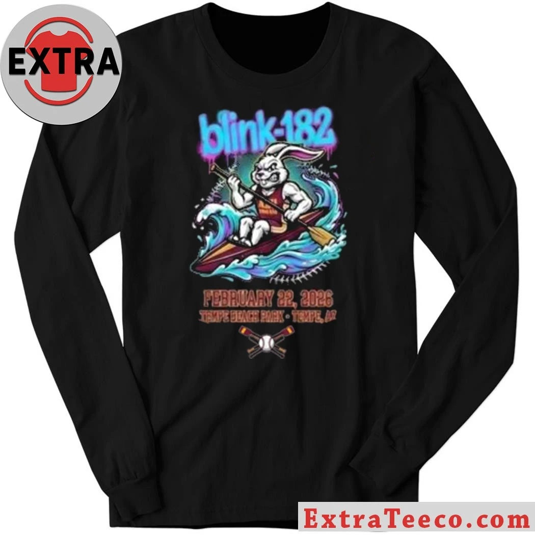 Blink-182 February 22 2026 Innings Festival Arizona Tempe Beach Park Tempe Arizona Collab ASU Rowing Club Shirt