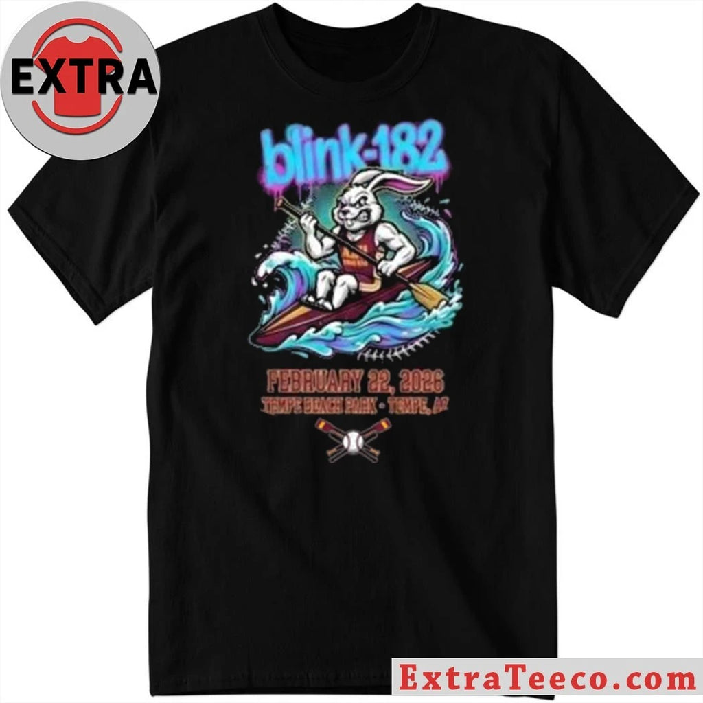 Blink-182 February 22 2026 Innings Festival Arizona Tempe Beach Park Tempe Arizona Collab ASU Rowing Club Shirt