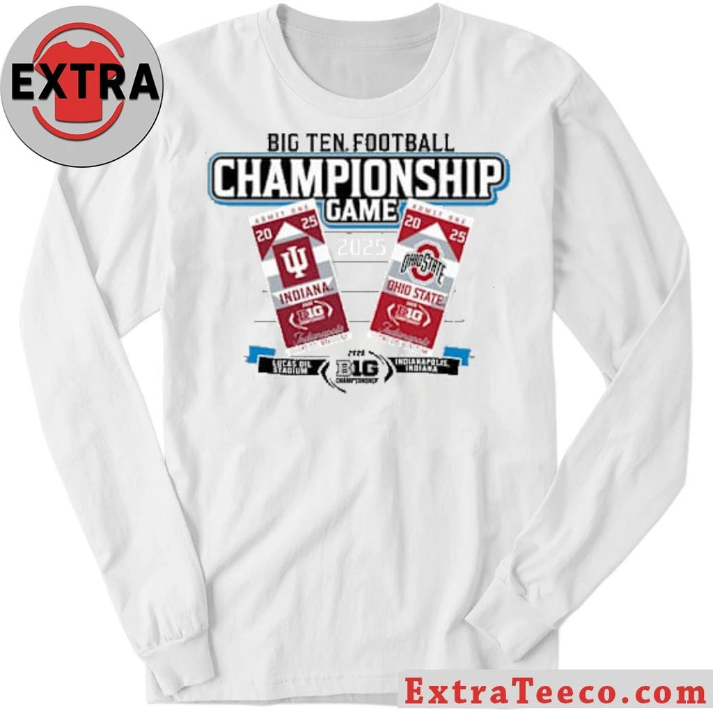 Blue 84 Big Ten Grey 2025 Football Championship Tickets T-Shirt