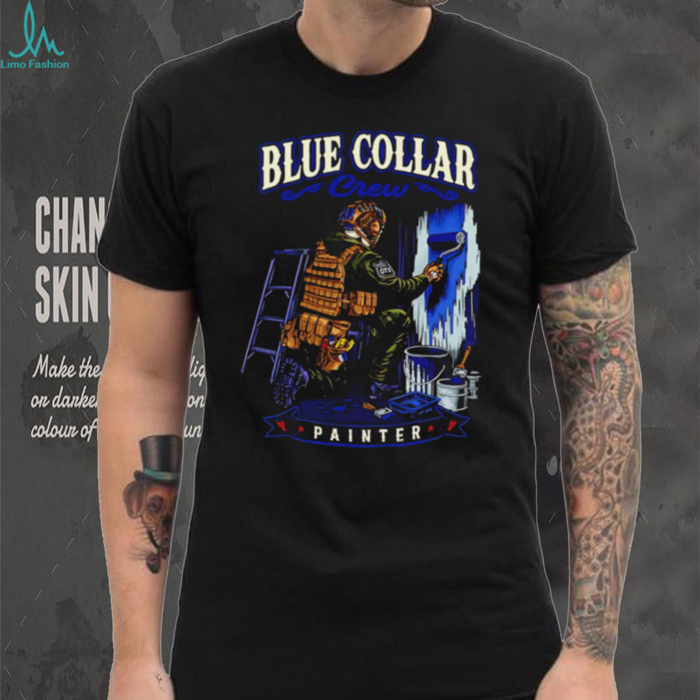 Blue Collar Crew Painter Tactical Workwear Graphic T Shirt