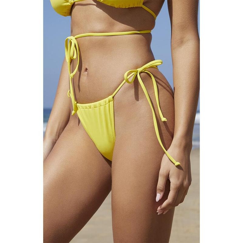 Blue Hour Women's Yellow Natalia Side Tie Bikini Bottom T-Shirts, Hoodie, Sweatshirt | PodTeesHub.com