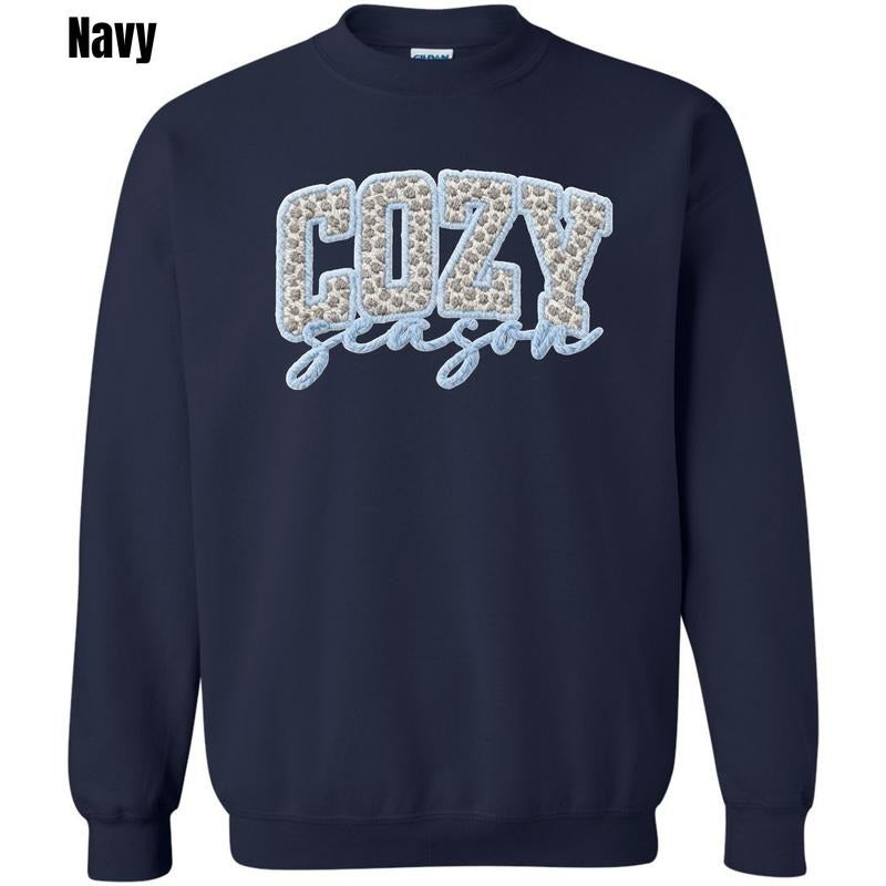 Blue Knitted Cozy Season Sweatshirt 'PFNLB' T-Shirts, Hoodie | PodTeesHub.com