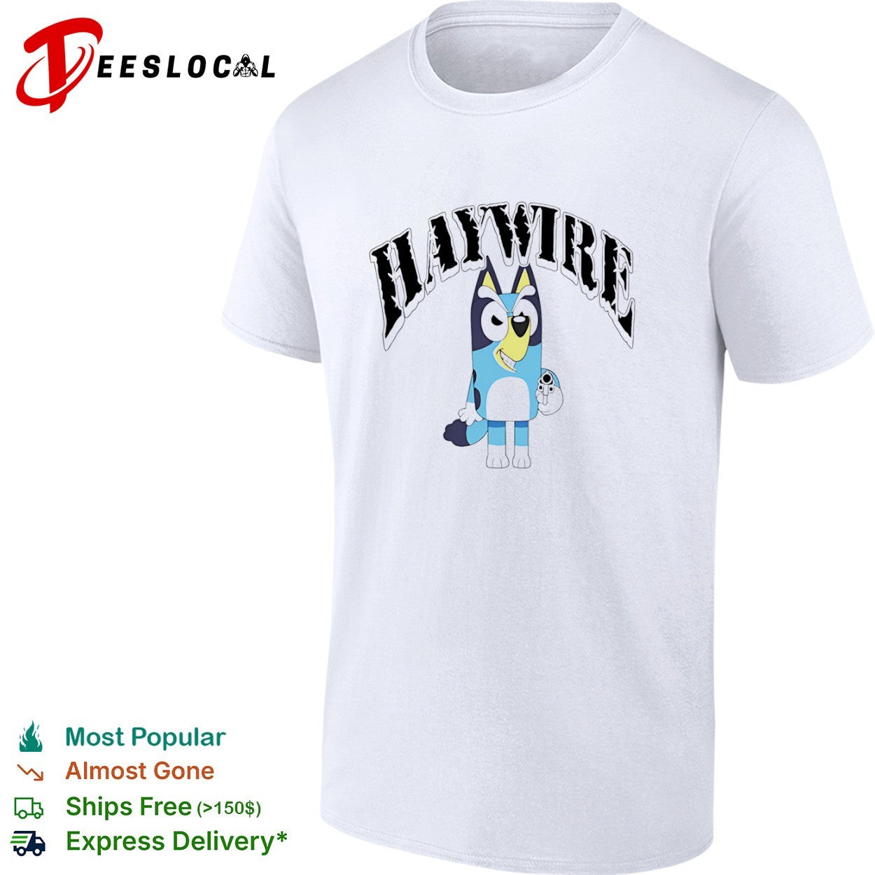 Bluey Hawire cartoon shirt