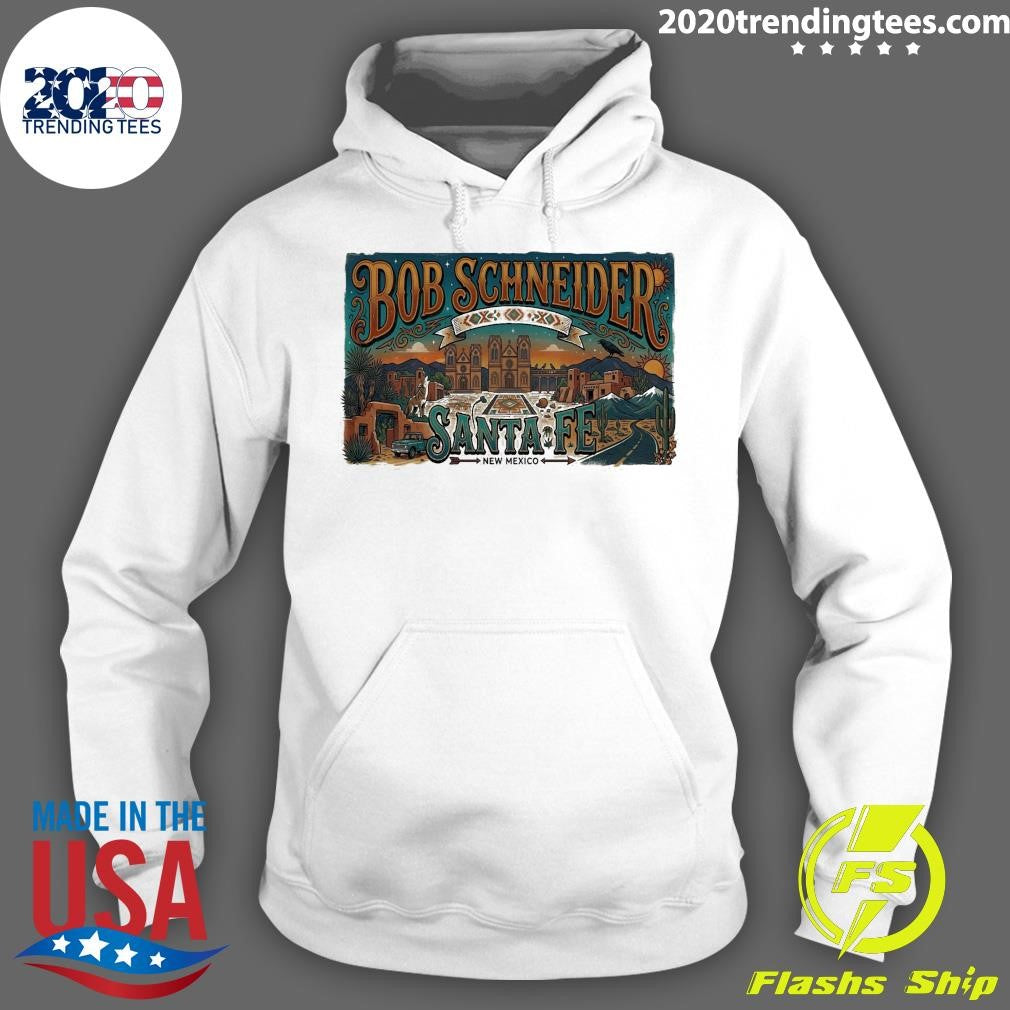 Bob Schneider June 4 2026 Santa Fe Railyard Plaza in Santa Fe New Mexico Shirt