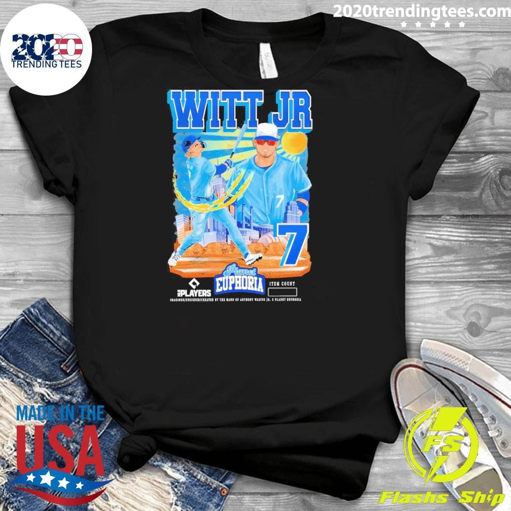 Bobby Witt Jr. V2 Kansas City Royals MLB Players Planet Euphoria Artwork 2026 Shirt