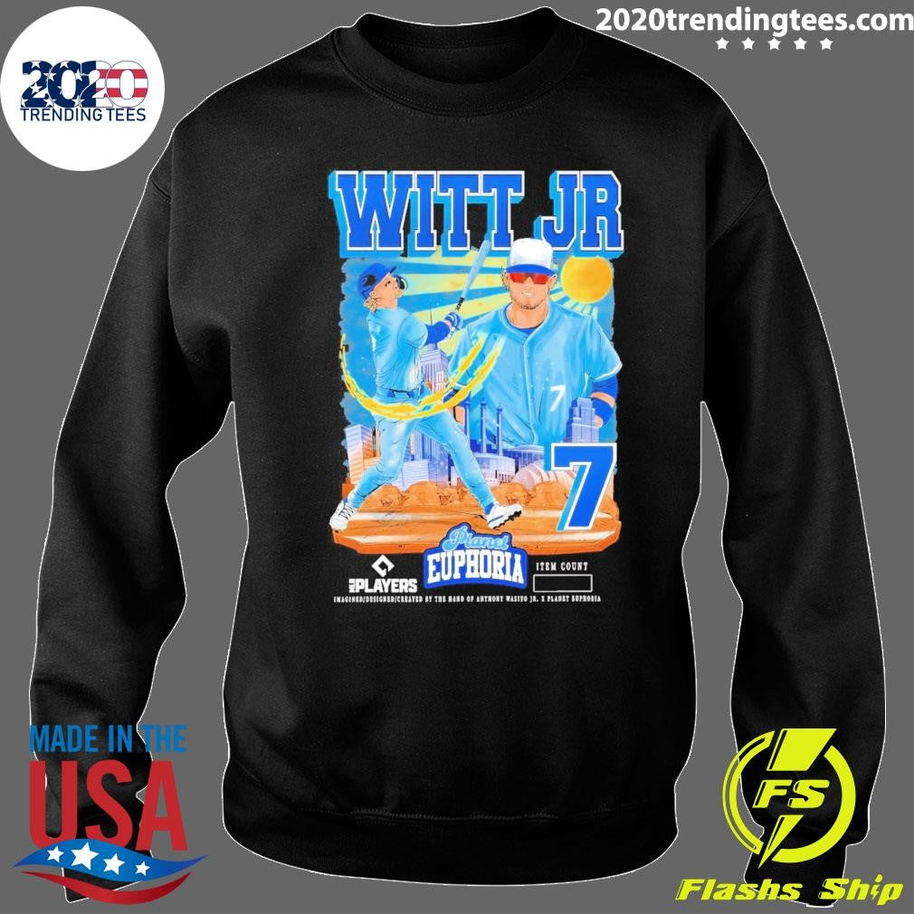 Bobby Witt Jr. V2 Kansas City Royals MLB Players Planet Euphoria Artwork 2026 Shirt