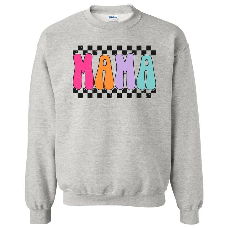 Bold Mama Checkered Sweatshirt 'NLB' T-Shirts, Hoodie | PodTeesHub.com