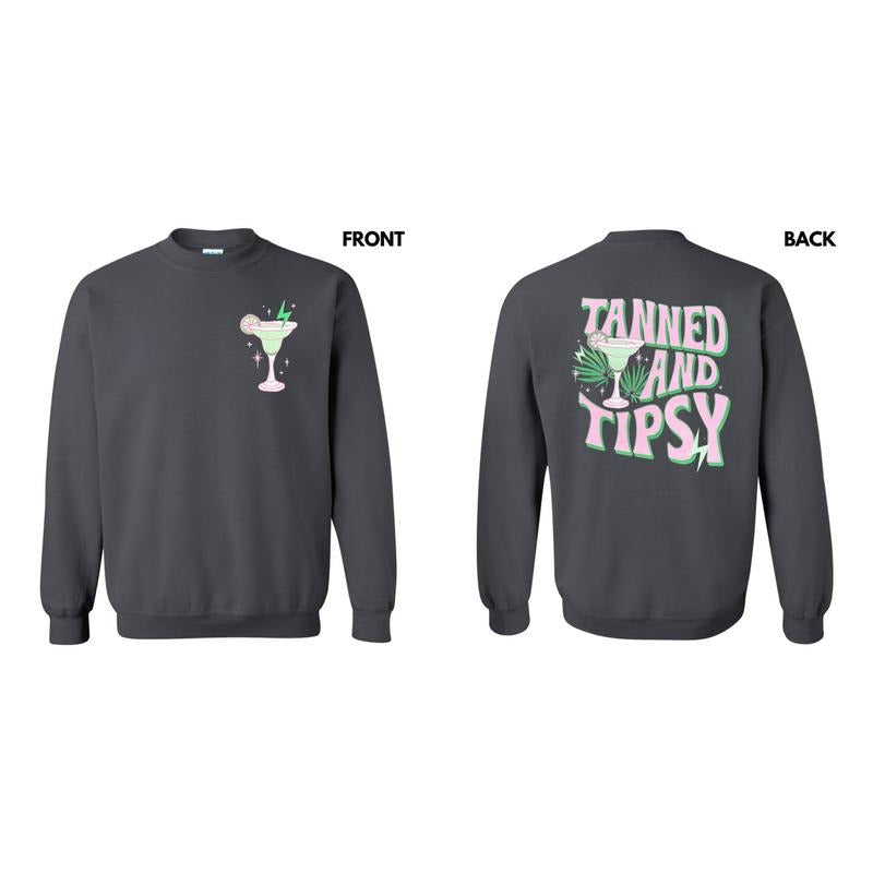 Bold Tanned And Tipsy Sweatshirt T-Shirts, Hoodie | PodTeesHub.com