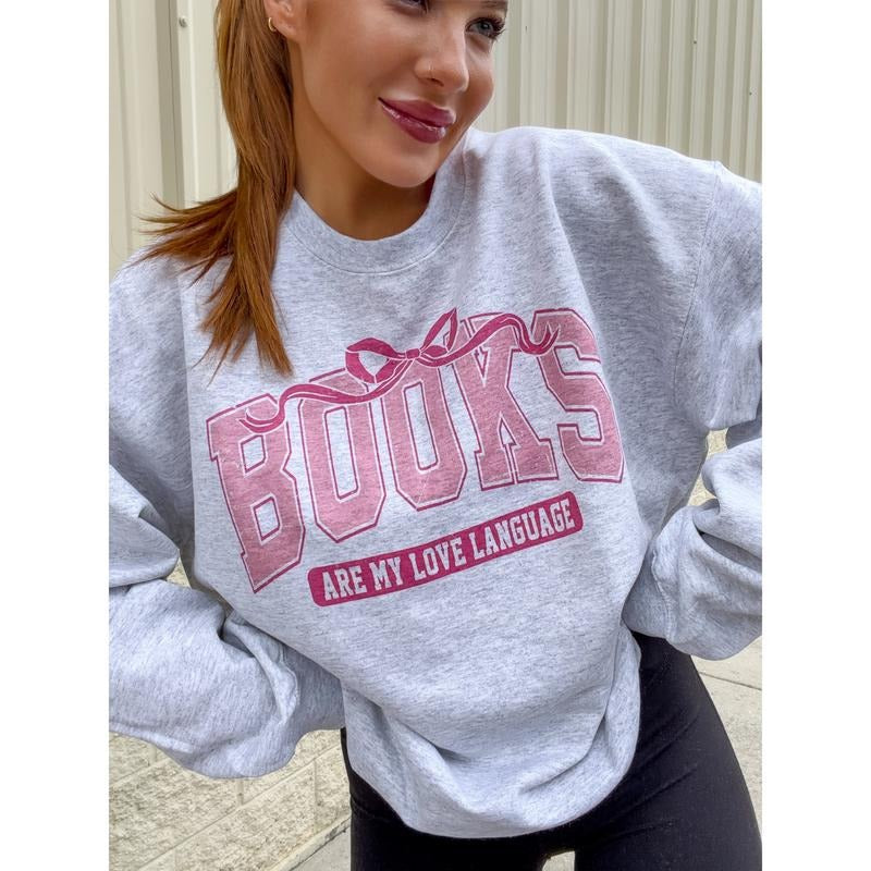 Books Love Language Graphic Top T-Shirts, Hoodie, Sweatshirt | PodTeesHub.com