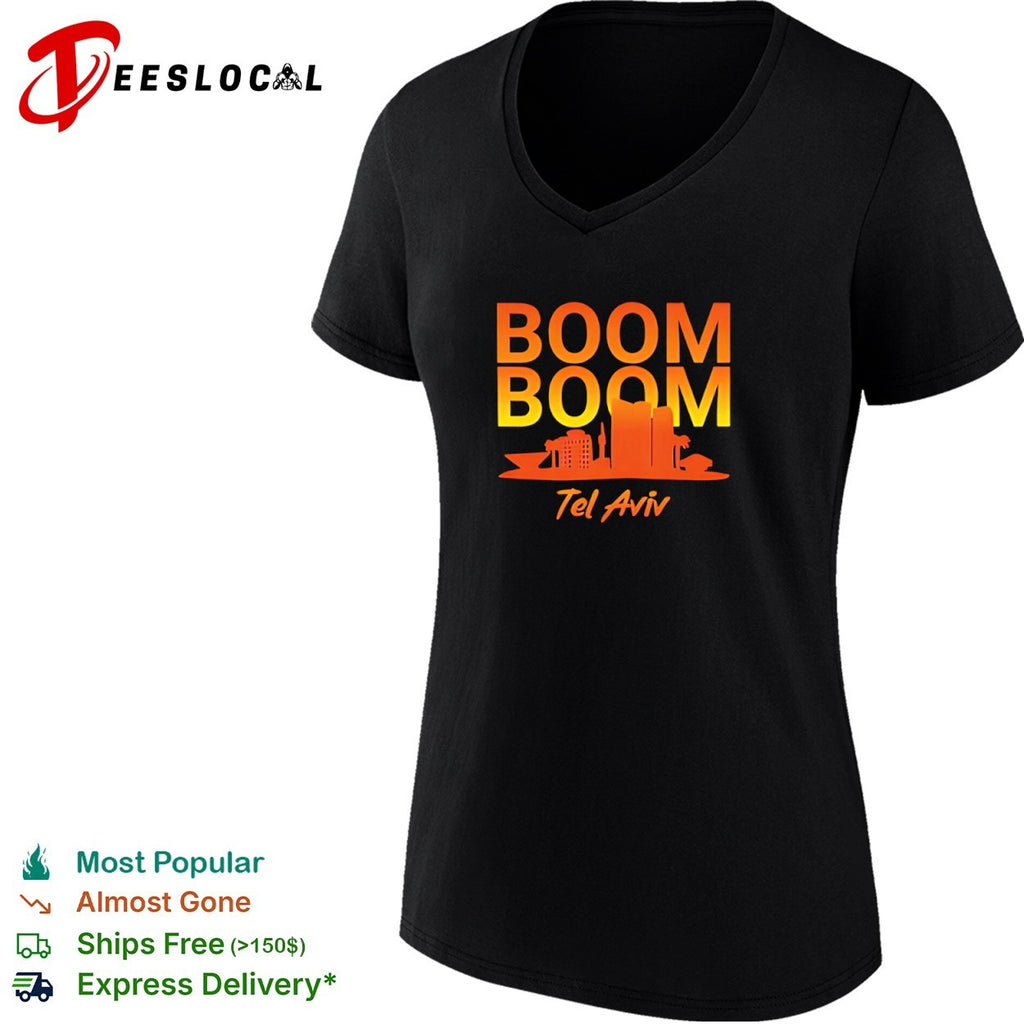 Boom Boom Tel Aviv Skyline Cityscape Urban Travel Tourist Souvenir Shirt