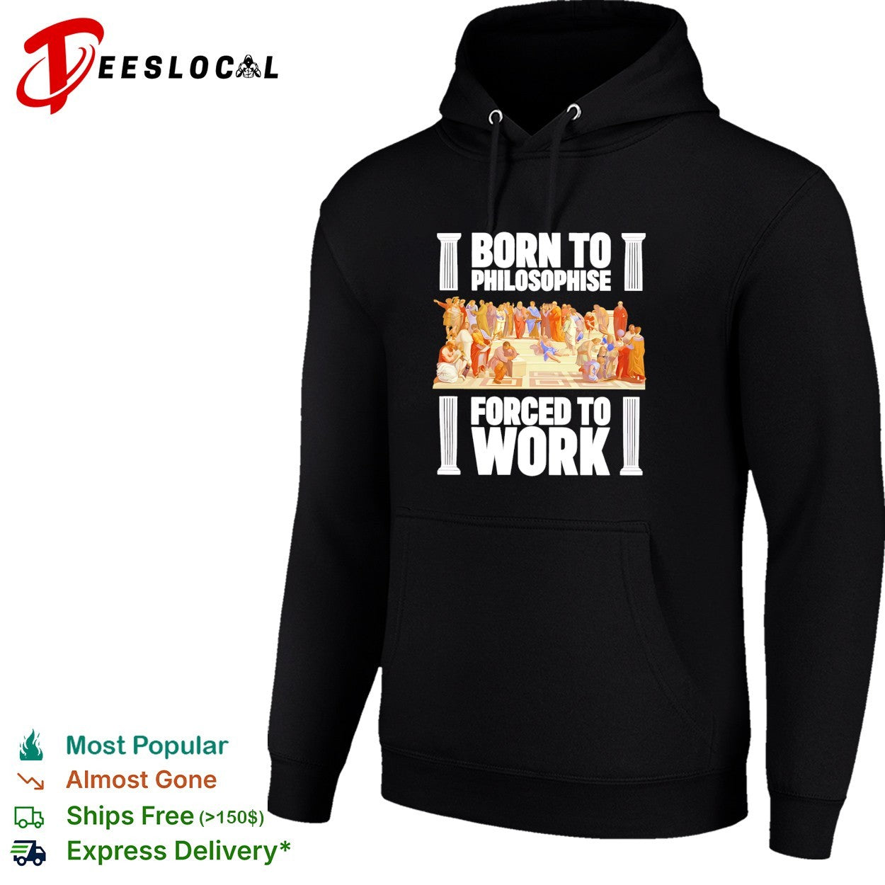 Born To Philosophise Forced To Work Philosophy graphic shirt