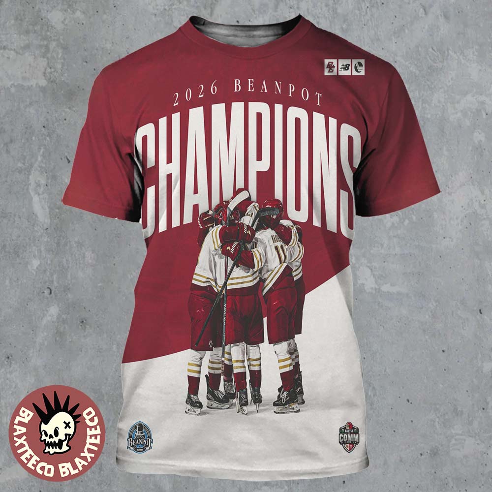 Boston College Eagles Men’s Hockey 2026 Beanpot Champions All Over Print Shirt