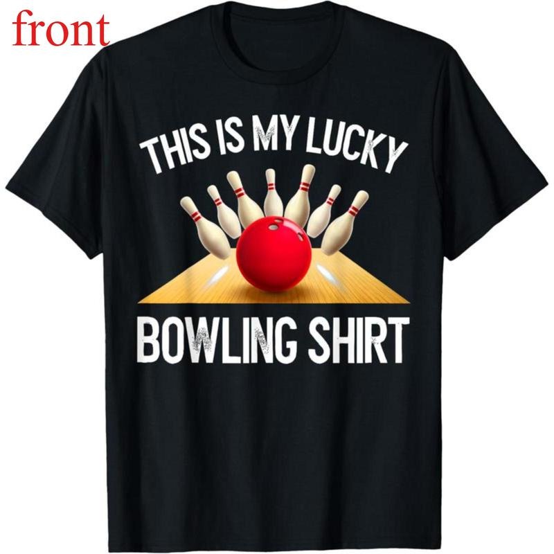 Bowling Vintage Lucky Team 100% Cotton Funny Retro T-Shirt Tee Hoodie, Sweatshirt | PodTeesHub.com