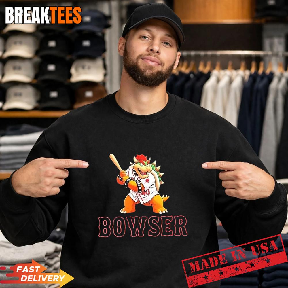 Bowser Caleb Durbin Boston Red Sox Baseball T-Shirt