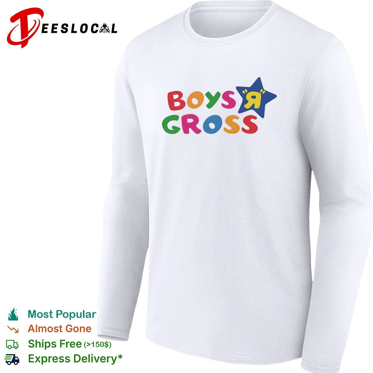 Boys R gross star shirt