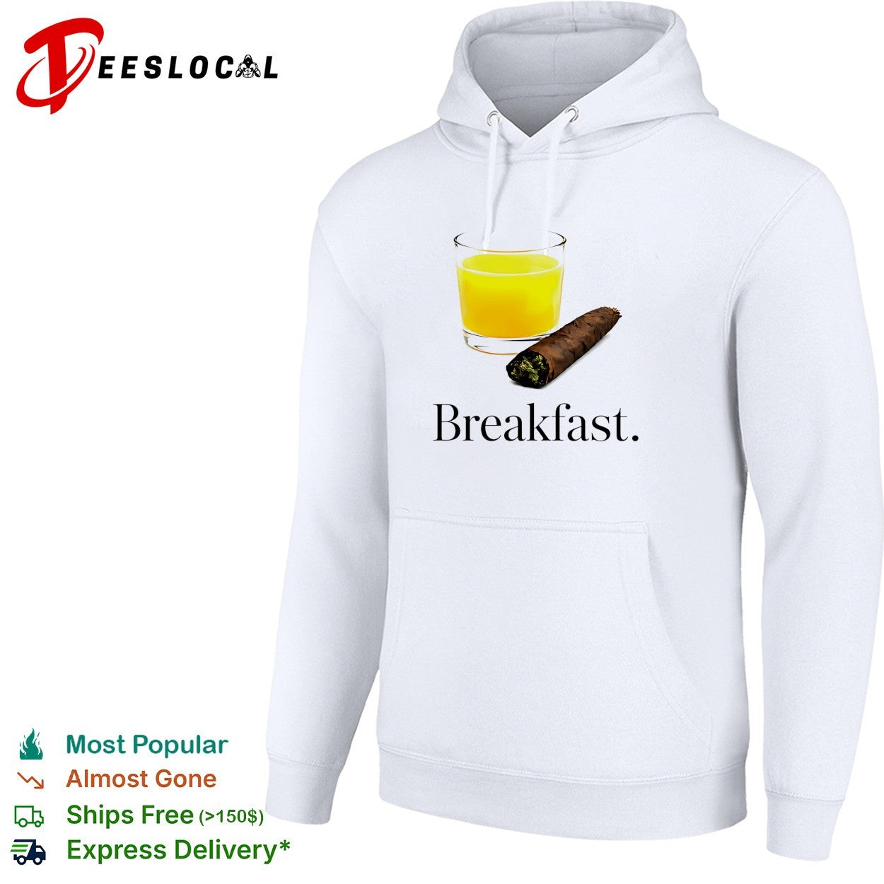 Breakfast juice and blunt shirt