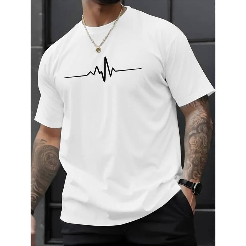 Breathable Mens Summer Crew Neck Short Sleeve Graphic Print Casual Sporty T Shirt Hoodie, Sweatshirt | PodTeesHub.com
