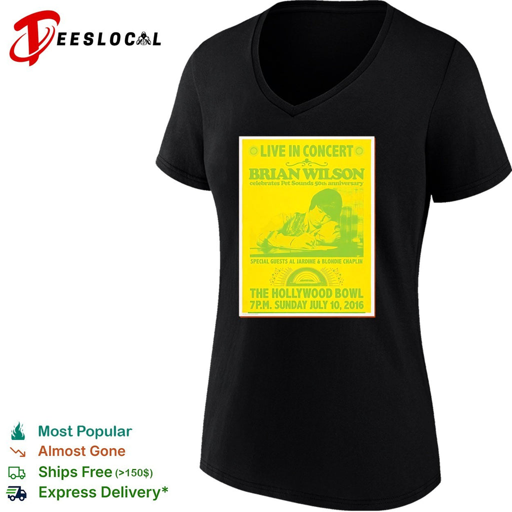 Brian Wilson Live in Concert Pet Sounds 50th Anniversary Hollywood Bowl shirt