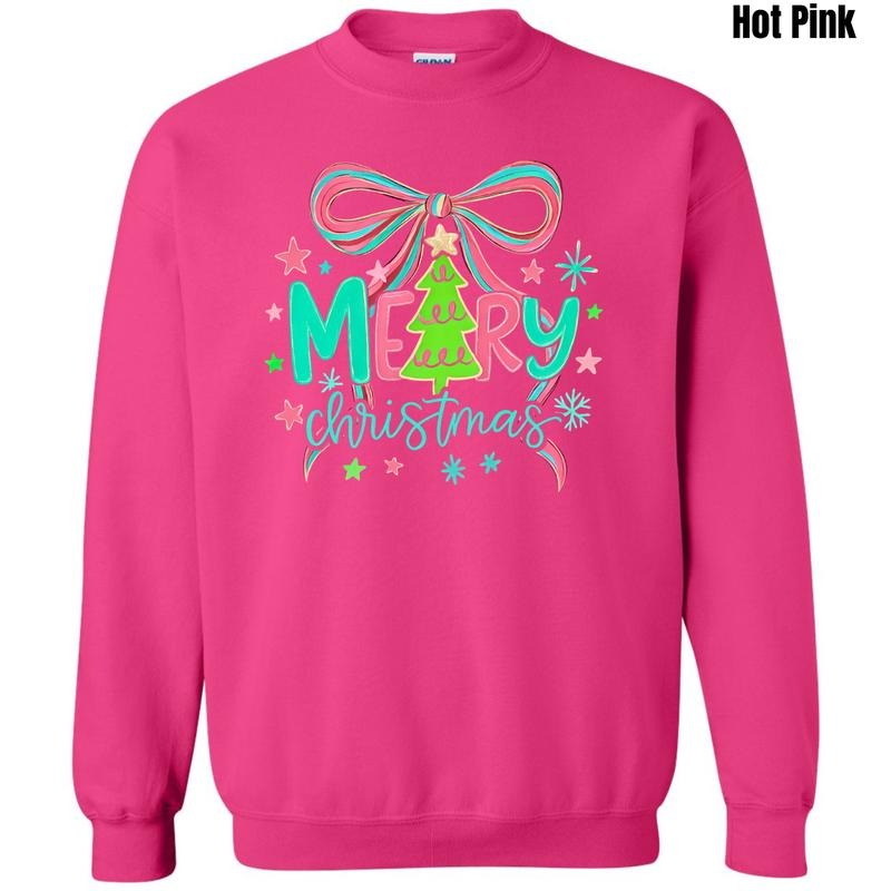 Bright Merry Christmas Sweatshirt 'NLB' T-Shirts, Hoodie | PodTeesHub.com