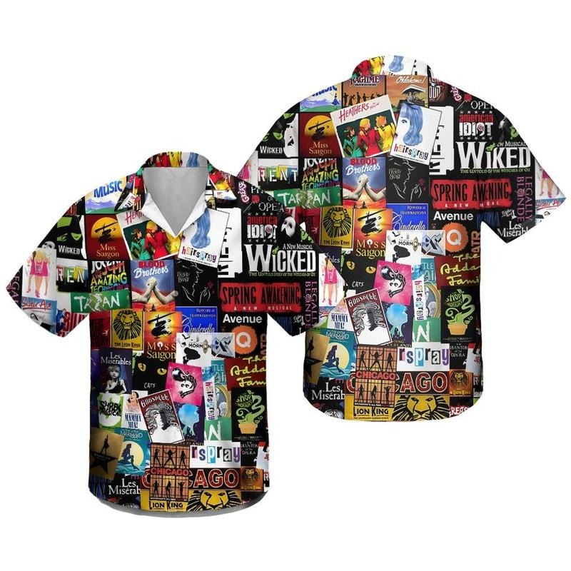 Broadway Musical Theater Unisex Hawaiian Shirt Unisex's Hoodie, Sweatshirt | PodTeesHub.com