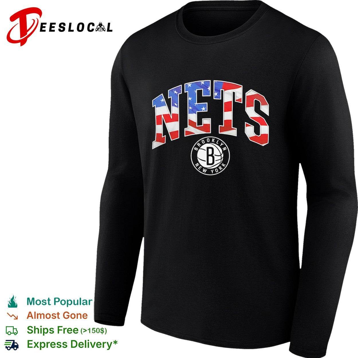 Brooklyn Nets American Flag Shirt
