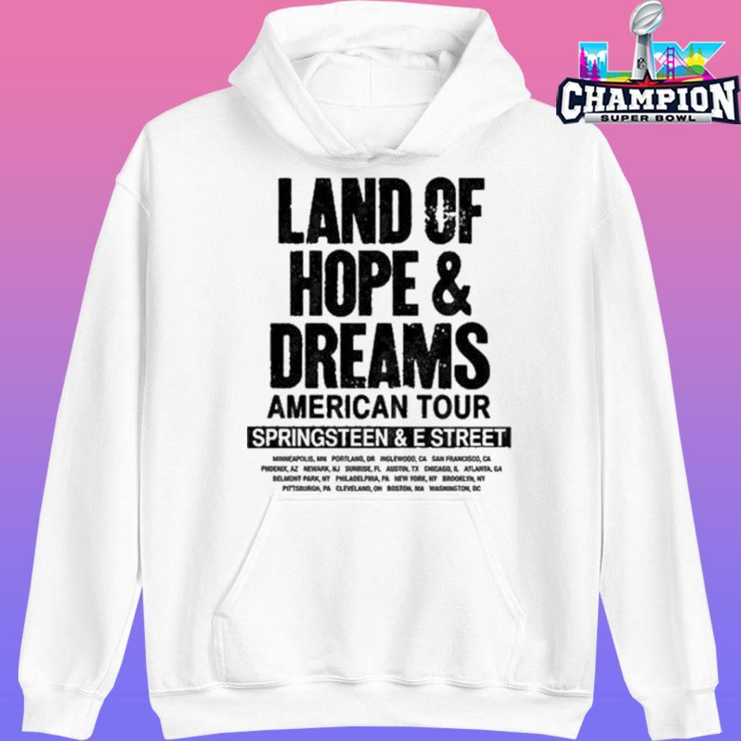 Bruce Springsteen 2026 Land Of Hope And Dreams American Tour No Kings Shirt