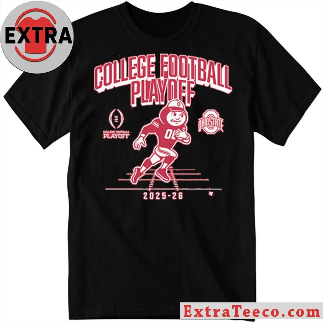 Brutus Buckeye Ohio State Football 2025-26 College Football Playoff Mascot T-Shirt