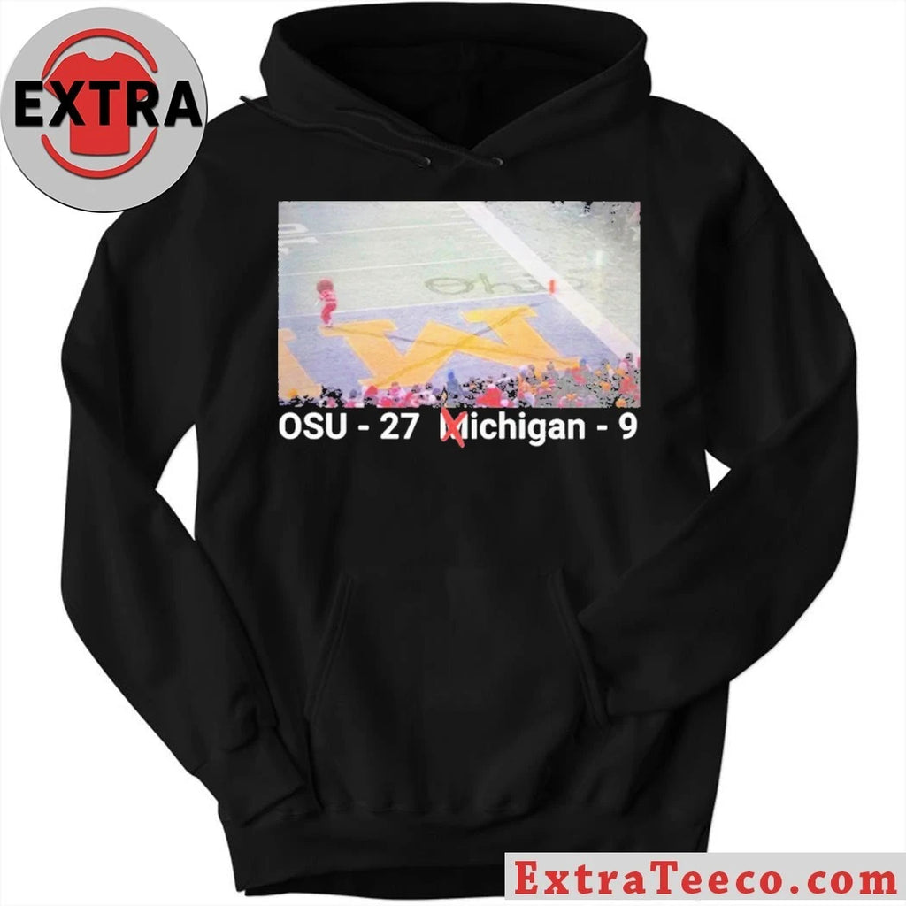Brutus Snow X OSU Beat Michigan 27-9 Erase The M Shirt
