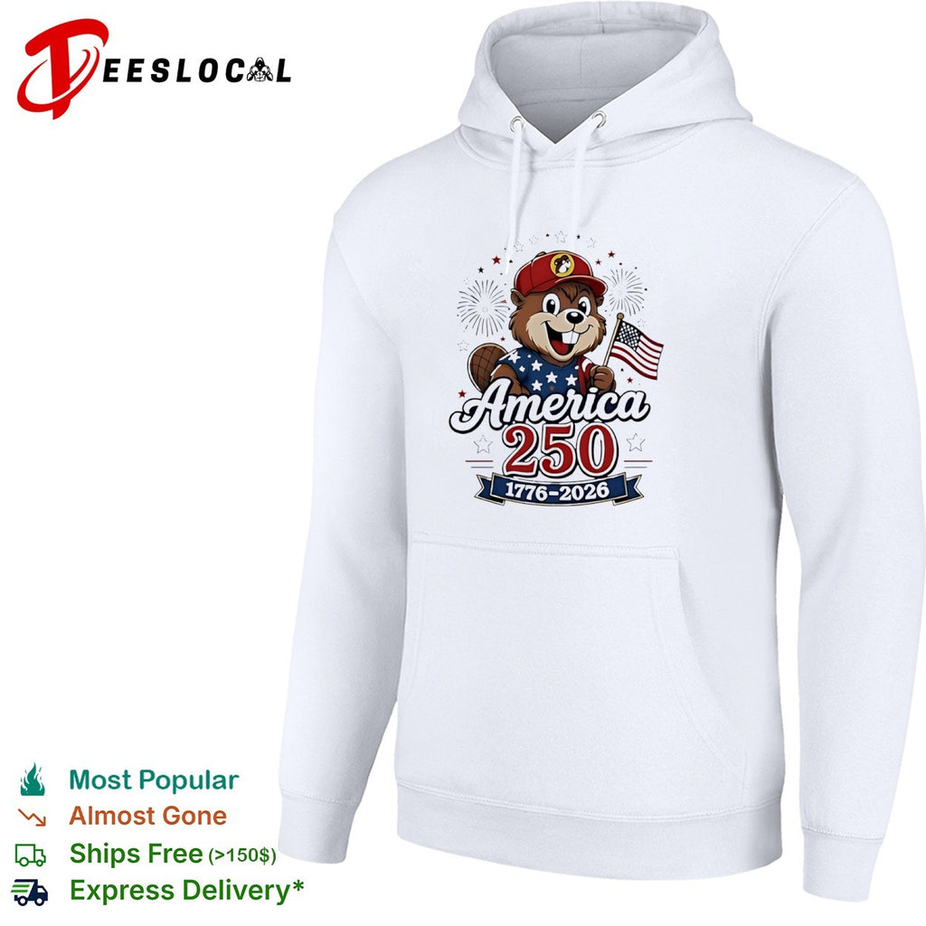Buc-ee’s Beaver America 250 1776-2026 USA Flag Independence Day Celebration shirt