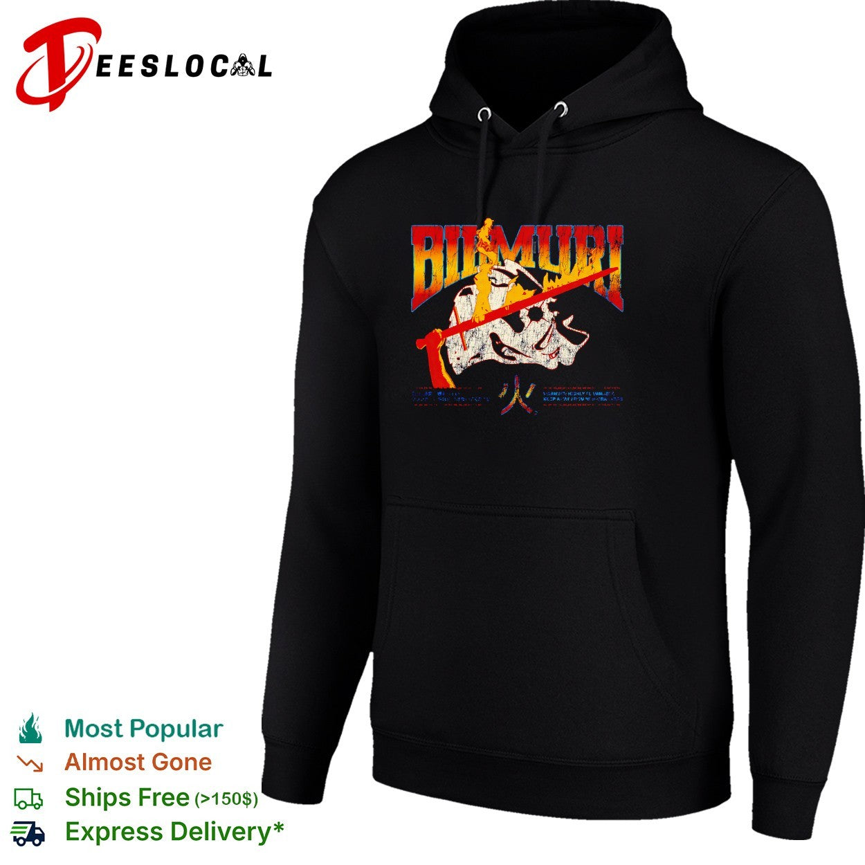 Bumuri skull rifle fire Japanese kanji warning shirt