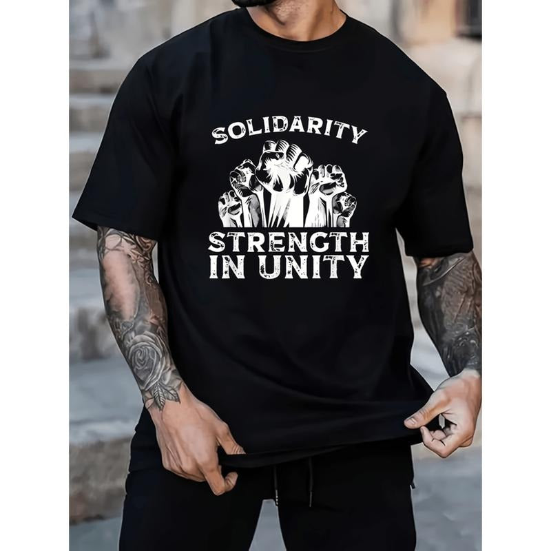 Burning ManLabor Day Union Worker Graphic T-Shirt 100 Cotton 220GSM Soft Relaxed Fit Round Neck Tee Streetwear For...