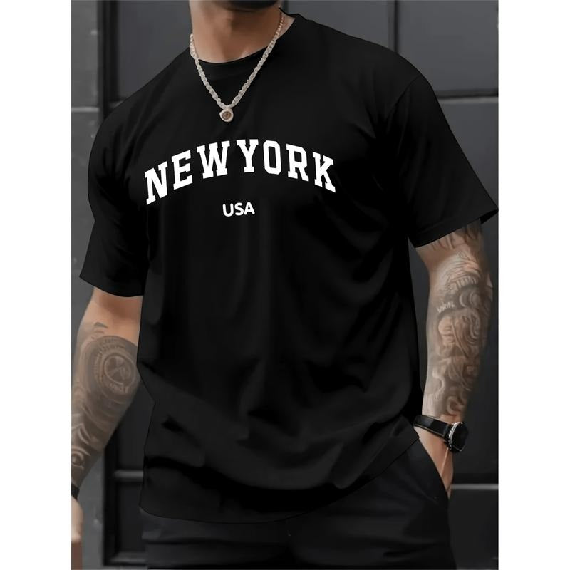 Burning ManStylish Mens Casual T-Shirt With USA Print Light Grey Round Neck Summer Tee Regular Fit Comfortable Fabric...