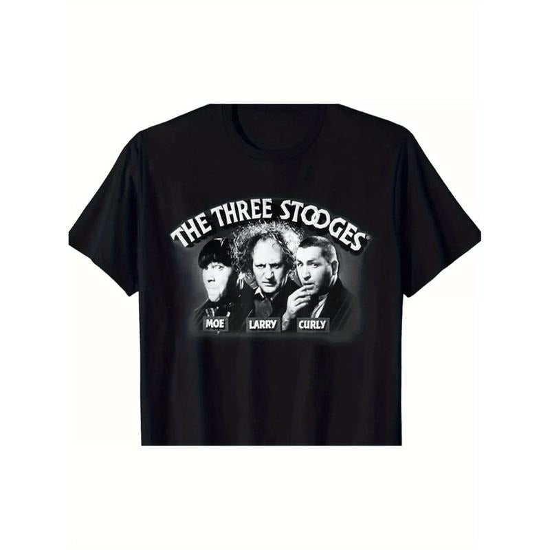 Burning ManVintage Graphic T-Shirt Soft Cotton Round Neck Tee Sizes S To 5XL Plus Size Black Casual Wear Featuring Moe...