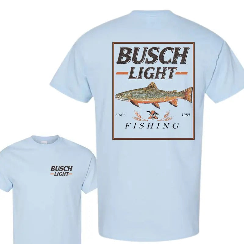 Busch Light Fishing Perch T-Shirt, Unisex T-Shirt, Full Color T-Shirt, For Men, For Women Hoodie, Sweatshirt | PodTeesHub.com