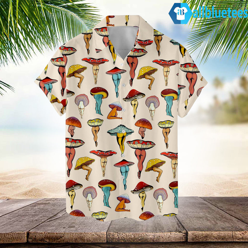 Butt-Shrooms Mushroom Hawaiian Shirt