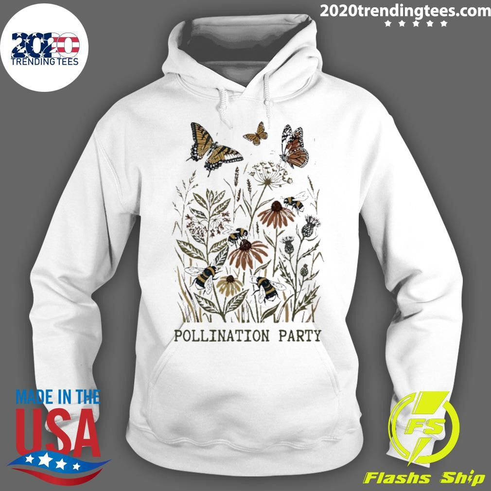 Butterfly And Bee Pollination Party Graphic Shirt