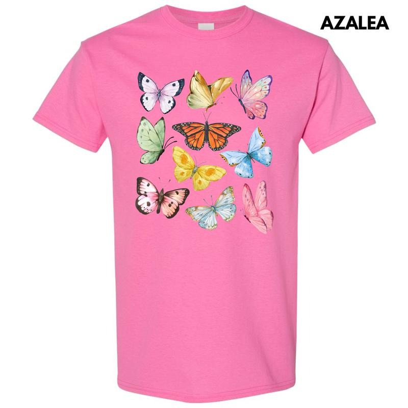 Butterfly In The Sky Gildan Short Sleeve T-Shirt 'NLB' Hoodie, Sweatshirt | PodTeesHub.com