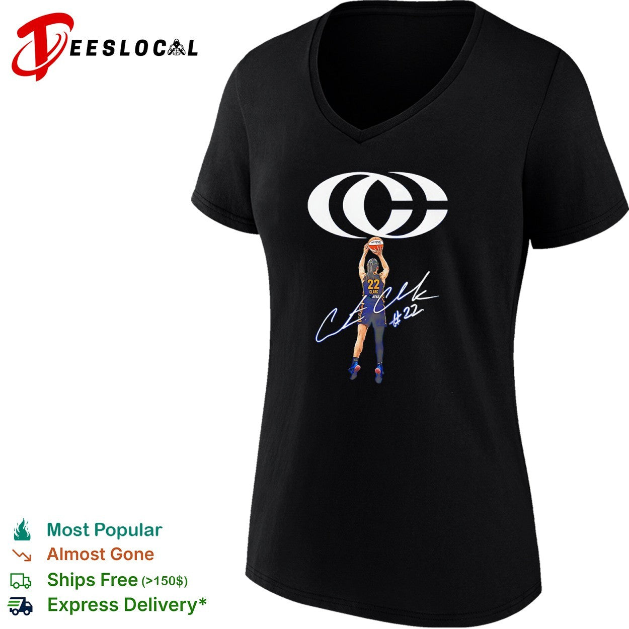 Caitlin Clark Indiana Fever WNBA signature shirt