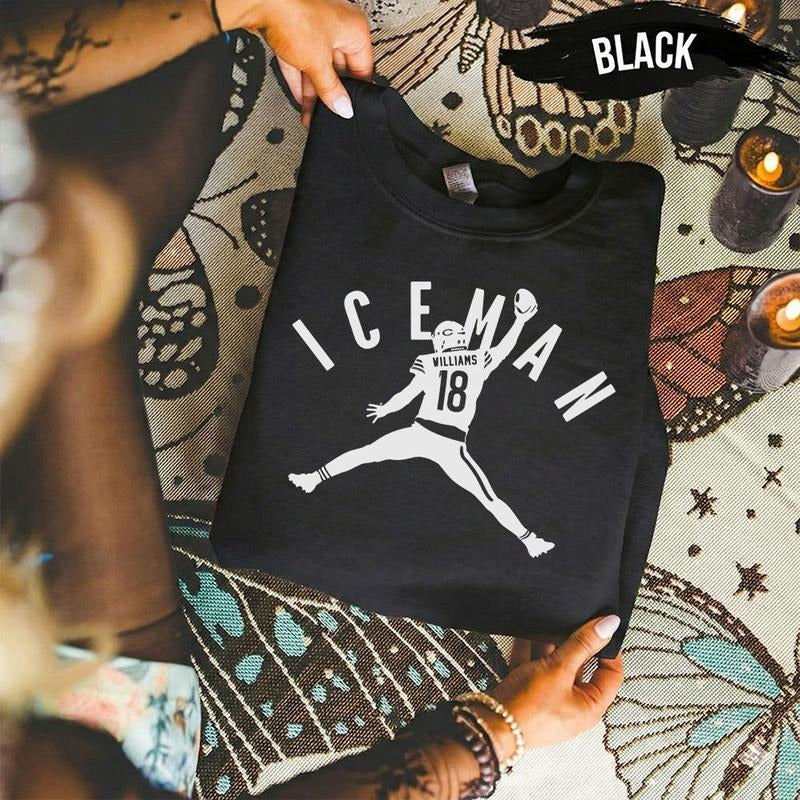 Caleb "Iceman" Williams Chicago Jumpman Cotton Unisex T-Shirt (Sweatshirt, Hoodie) | PodTeesHub.com