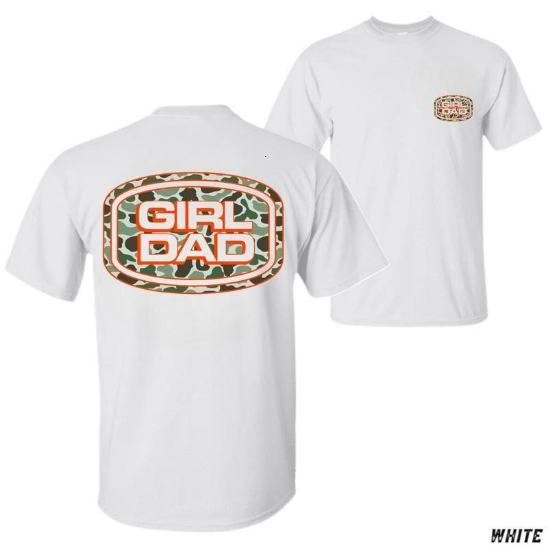 Camo Graphic Girl Dad T-Shirt, Comfortable Cotton Crewneck for Proud Fathers, Unique Unisex Menswear, Perfect Fatherhood...