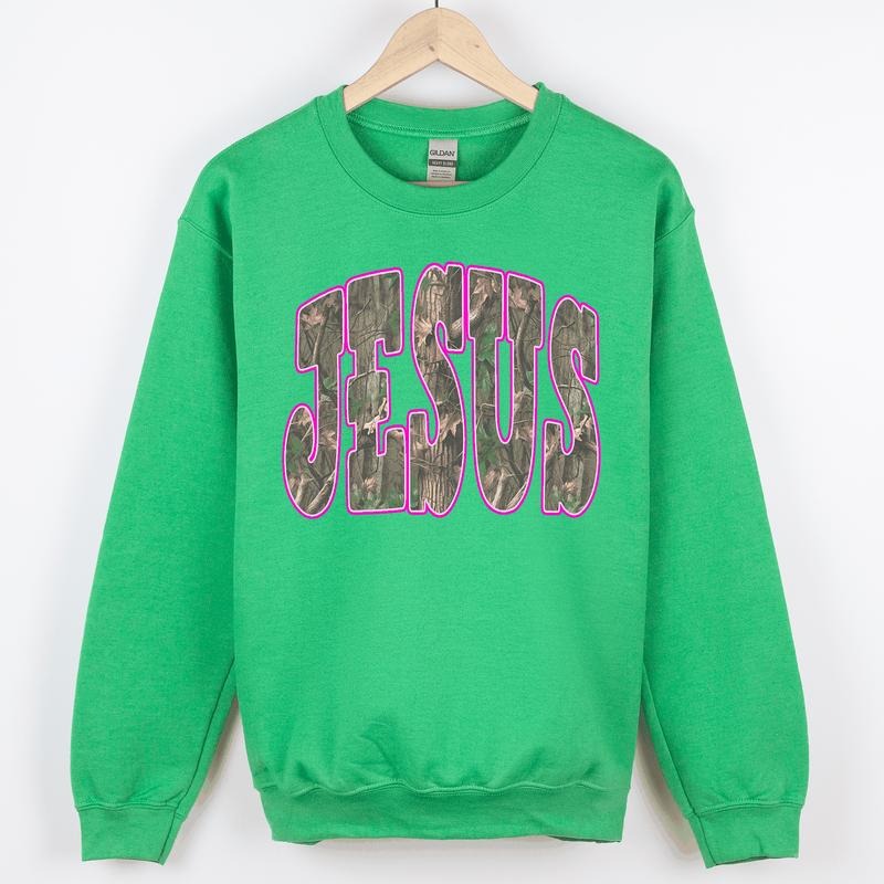 Camo Jesus, Faith, Gospel, Country, Christian, Camouflage Sweatshirt T-Shirts, Hoodie | PodTeesHub.com